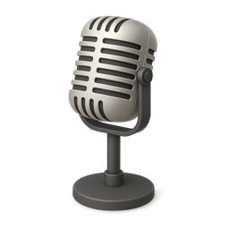 Retro microphone emoji