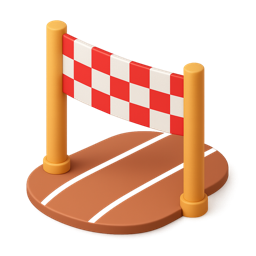 Finish line emoji