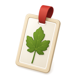 Pressed leaf bookmark emoji