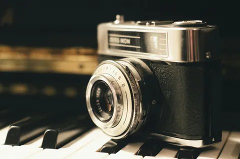 Vintage rangefinder camera