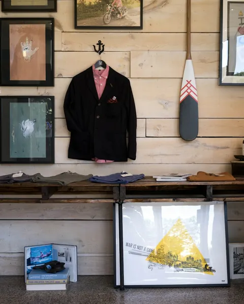 Menswear shop interior