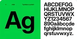 Inter font family