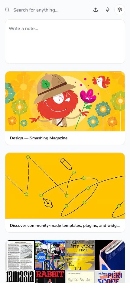 Teak design library on iPhone